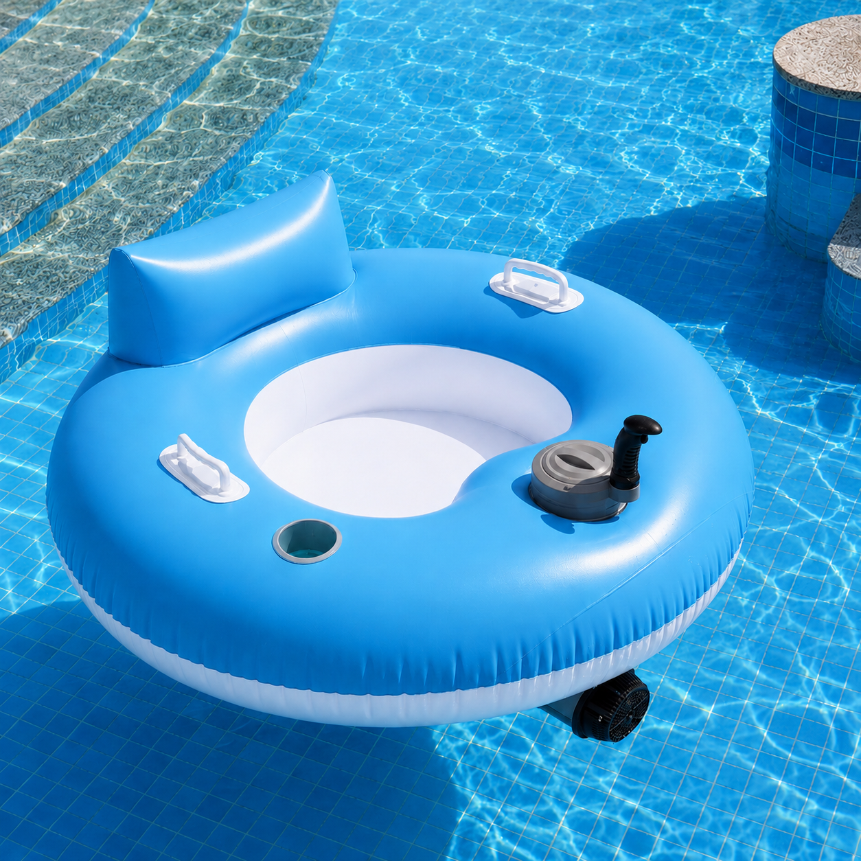 AquaCruze Motorized Pool Float aqua style image