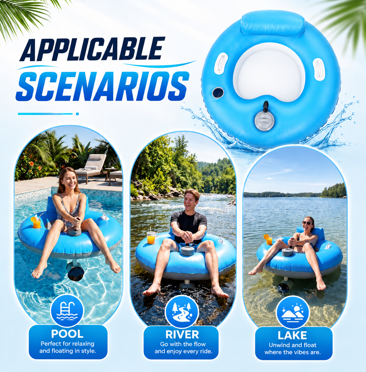 AquaCruze Motorized Pool Float