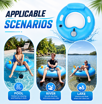 AquaCruze Motorized Pool Float lounger product image